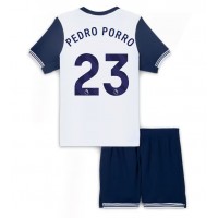 Tottenham Hotspur Pedro Porro #23 Heimtrikotsatz Kinder 2024-25 Kurzarm (+ Kurze Hosen)